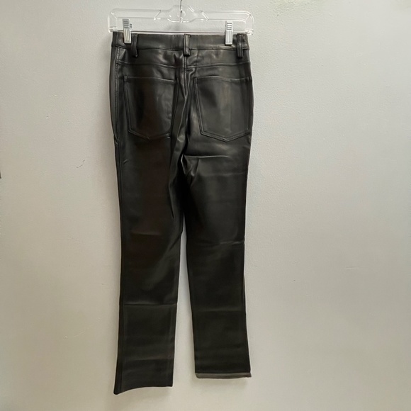 WeWoreWhat Faux Leather Lace Front Pant - Black - Size 24 - Picture 2 of 5